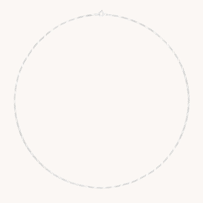 Soho Chain Necklace in Solid White Gold-Astrid &amp; Miyu