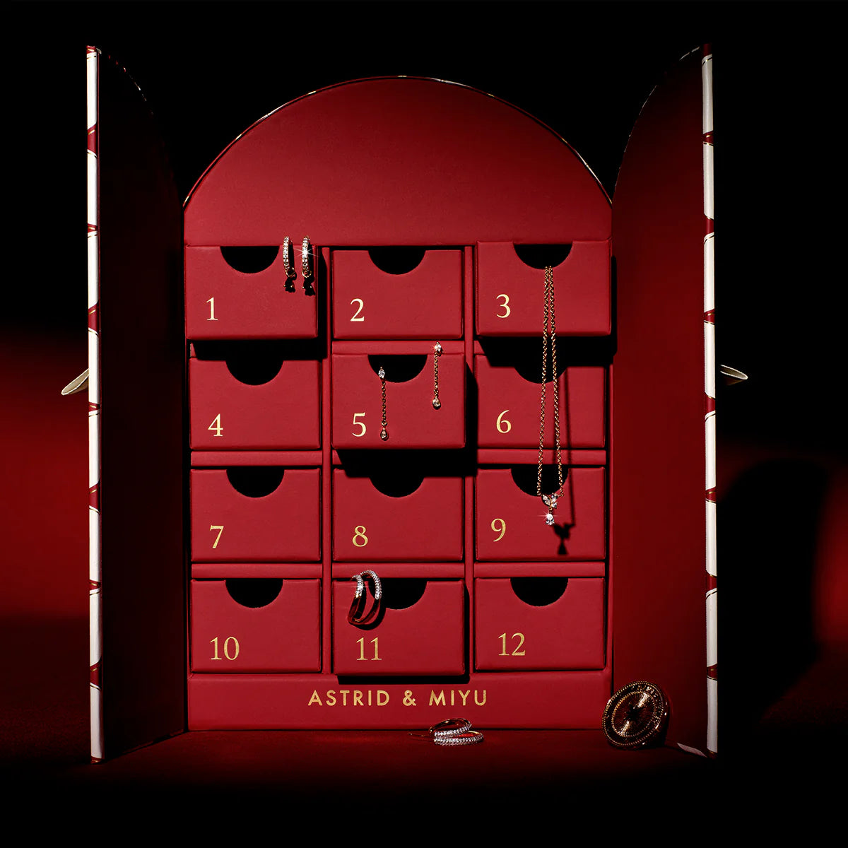 12 Day Advent Calendar in Gold-Astrid &amp; Miyu