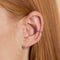 Black Pavé Ear Cuff in Silver-Astrid &amp; Miyu