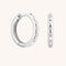 Crystal Set Hoops in Silver-Astrid &amp; Miyu