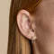 Crystal Set Hoops in Silver-Astrid &amp; Miyu