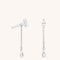 Navette Drop Studs in Silver-Astrid &amp; Miyu