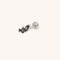 Black Cluster Titanium Piercing Stud in Silver-Astrid &amp; Miyu