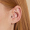 Black Cluster Titanium Piercing Stud in Silver-Astrid &amp; Miyu