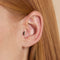 Black Cluster Titanium Piercing Stud in Silver-Astrid &amp; Miyu
