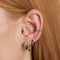 Black Cluster Titanium Piercing Stud in Silver-Astrid &amp; Miyu