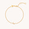Crescent Moon Pendant Bracelet in Gold-Astrid &amp; Miyu