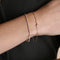 Crescent Moon Pendant Bracelet in Gold-Astrid &amp; Miyu