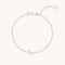 Crescent Moon Pendant Bracelet in Silver-Astrid &amp; Miyu