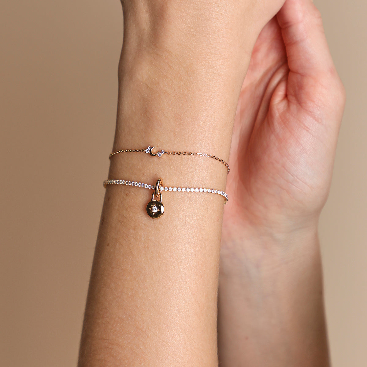 Crystal Clip Charm in Gold-Astrid &amp; Miyu