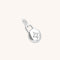 Crystal Clip Charm in Silver-Astrid &amp; Miyu
