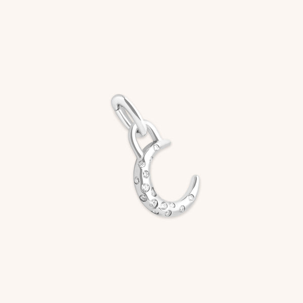 Moon Scatter Clip Charm in Silver-Astrid &amp; Miyu