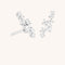 Crystal Trail Climber Studs in Silver-Astrid &amp; Miyu