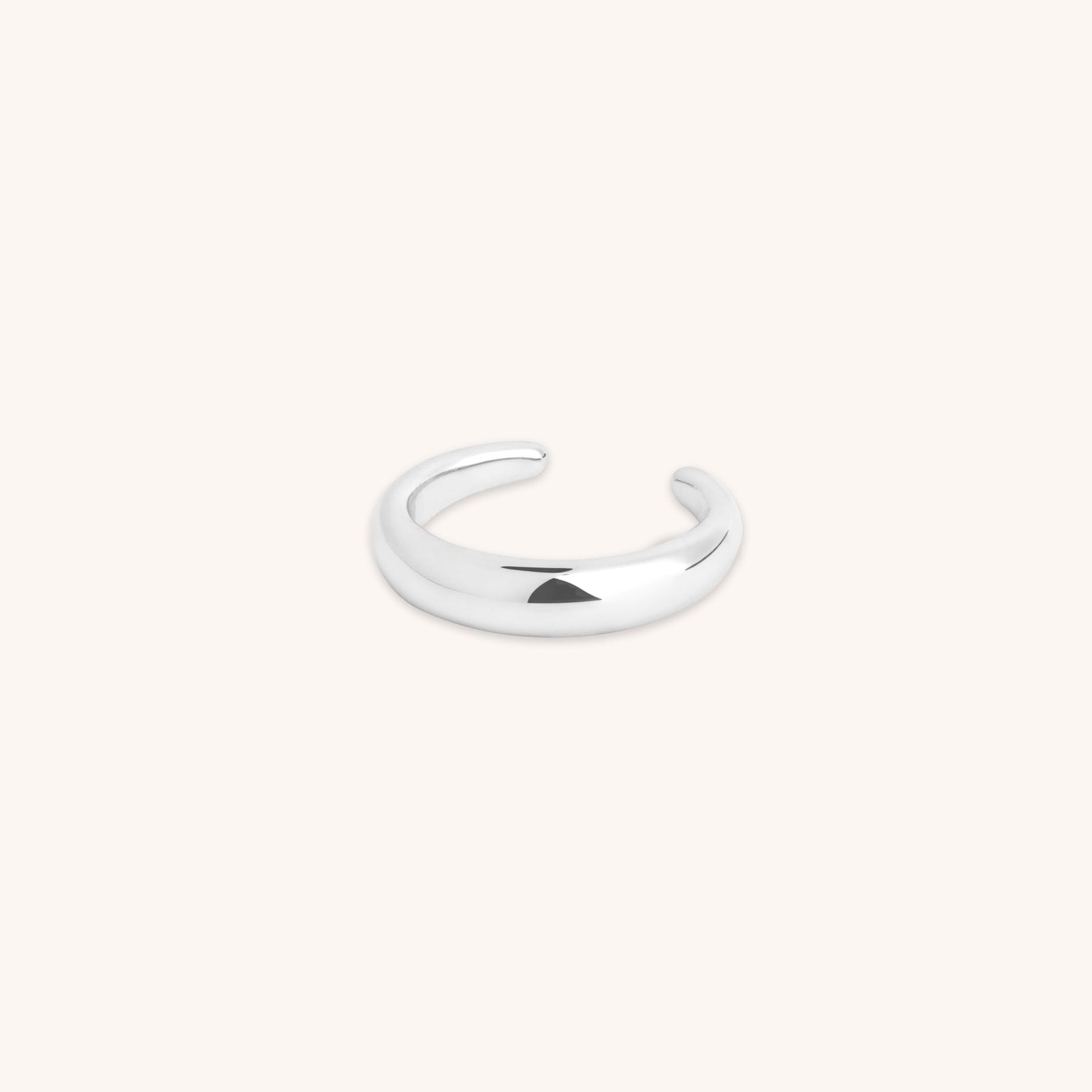 Dome Ear Cuff in Silver-Astrid &amp; Miyu