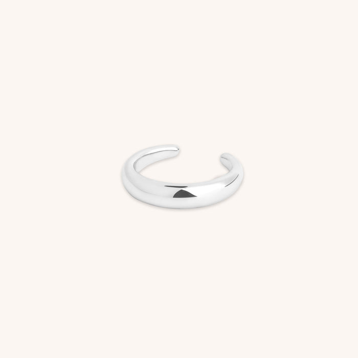 Dome Ear Cuff in Silver-Astrid &amp; Miyu