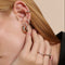 Crystal Scatter Ear Cuff in Gold-Astrid &amp; Miyu