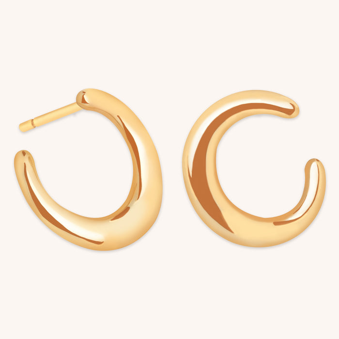 Orbit Small Hoops in Gold-Astrid &amp; Miyu