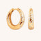 Crystal Scatter Dome Hoop in Gold-Astrid &amp; Miyu