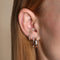 Crystal Scatter Dome Hoop in Gold-Astrid &amp; Miyu