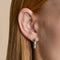 Crystal Scatter Dome Hoop in Silver-Astrid &amp; Miyu
