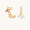 Crystal Ear Jacket in Gold-Astrid &amp; Miyu
