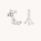 Crystal Ear Jacket in Silver-Astrid &amp; Miyu