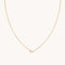 Crescent Moon Pendant Necklace in Gold-Astrid &amp; Miyu
