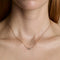 Crescent Moon Pendant Necklace in Gold-Astrid &amp; Miyu
