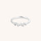 Crystal Trail Open Ring in Silver-Astrid &amp; Miyu