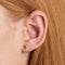 Crescent Moon Studs in Gold-Astrid &amp; Miyu