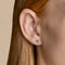 Crescent Moon Studs in Silver-Astrid &amp; Miyu