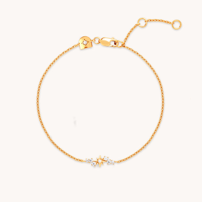 Star Cluster Charm Bracelet in Gold-Astrid &amp; Miyu
