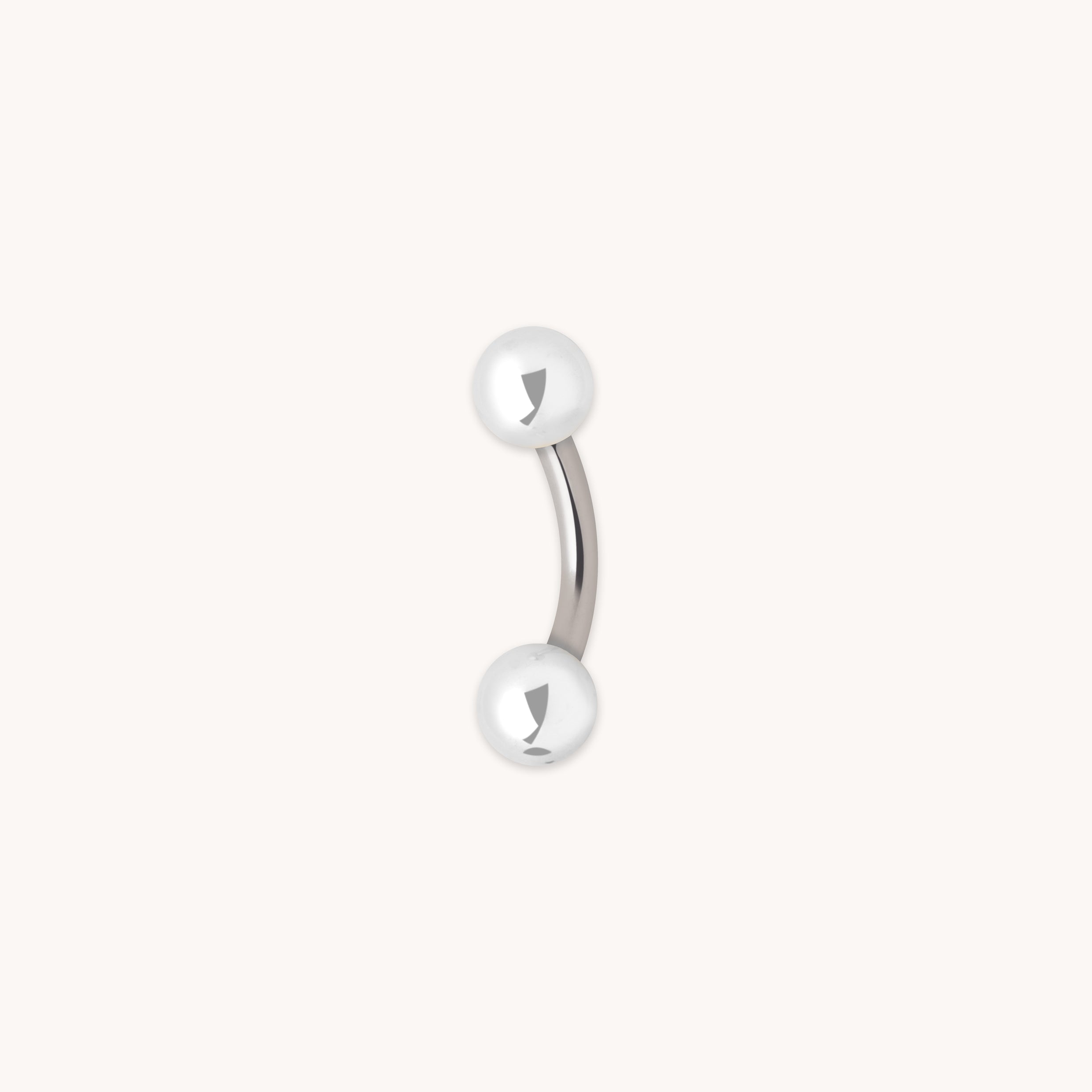 Essential Ball Titanium Belly Bar in Silver-Astrid &amp; Miyu