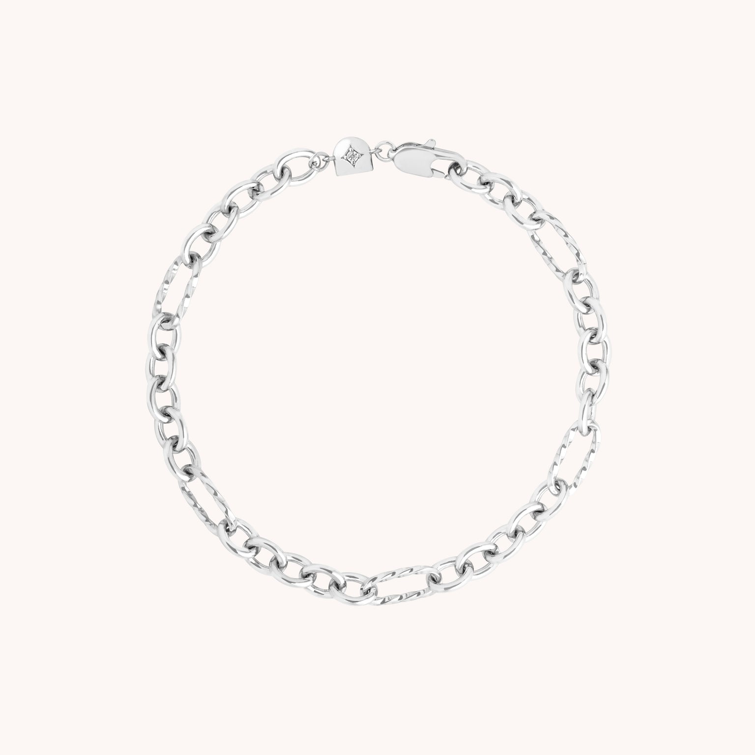 Bold Chain Bracelet in Silver-Astrid &amp; Miyu