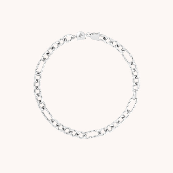 Bold Chain Bracelet in Silver-Astrid &amp; Miyu