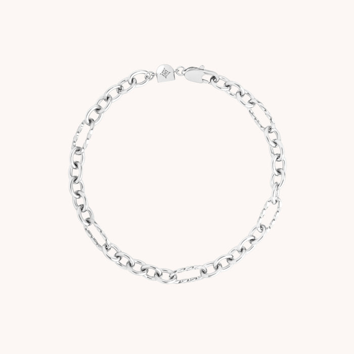 Bold Chain Bracelet in Silver-Astrid &amp; Miyu