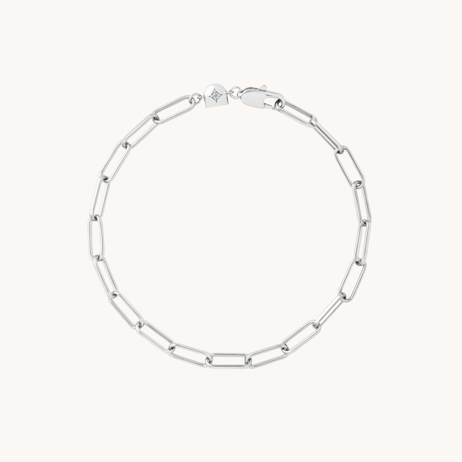 Bold Piccadilly Chain Bracelet in Silver-Astrid &amp; Miyu