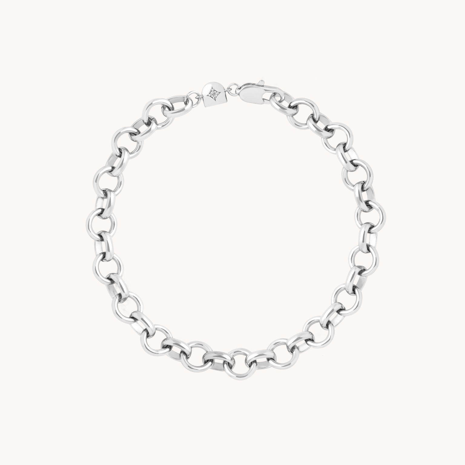 Bold Chelsea Chain Bracelet in Silver-Astrid &amp; Miyu