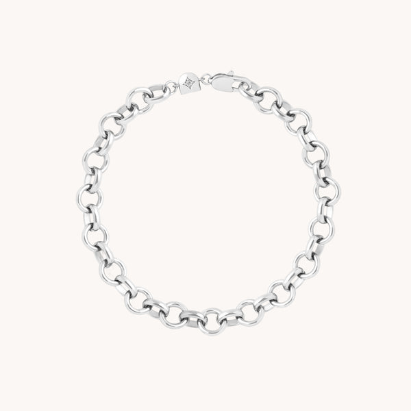Bold Chelsea Chain Bracelet in Silver-Astrid &amp; Miyu