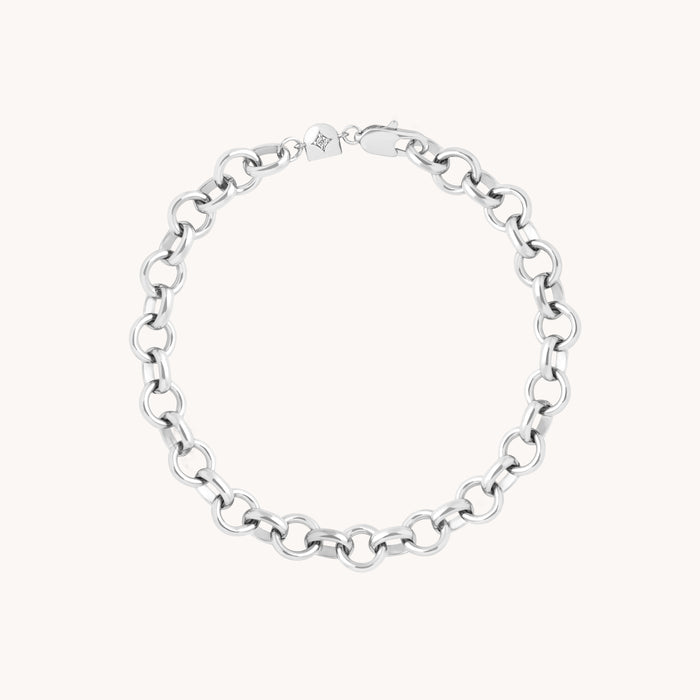Bold Chelsea Chain Bracelet in Silver-Astrid &amp; Miyu