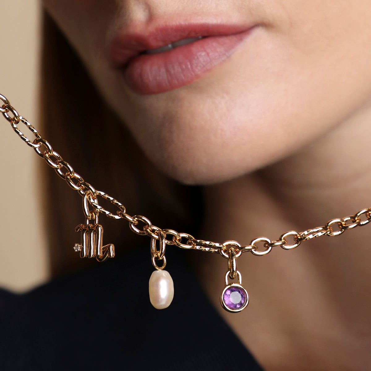 Bold Necklace Charming Gift Set in Gold-Astrid &amp; Miyu