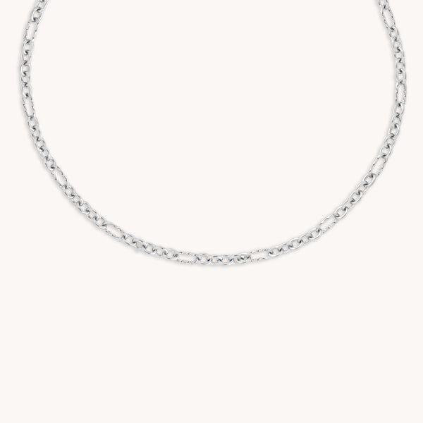 Bold Chain Necklace in Silver-Astrid &amp; Miyu