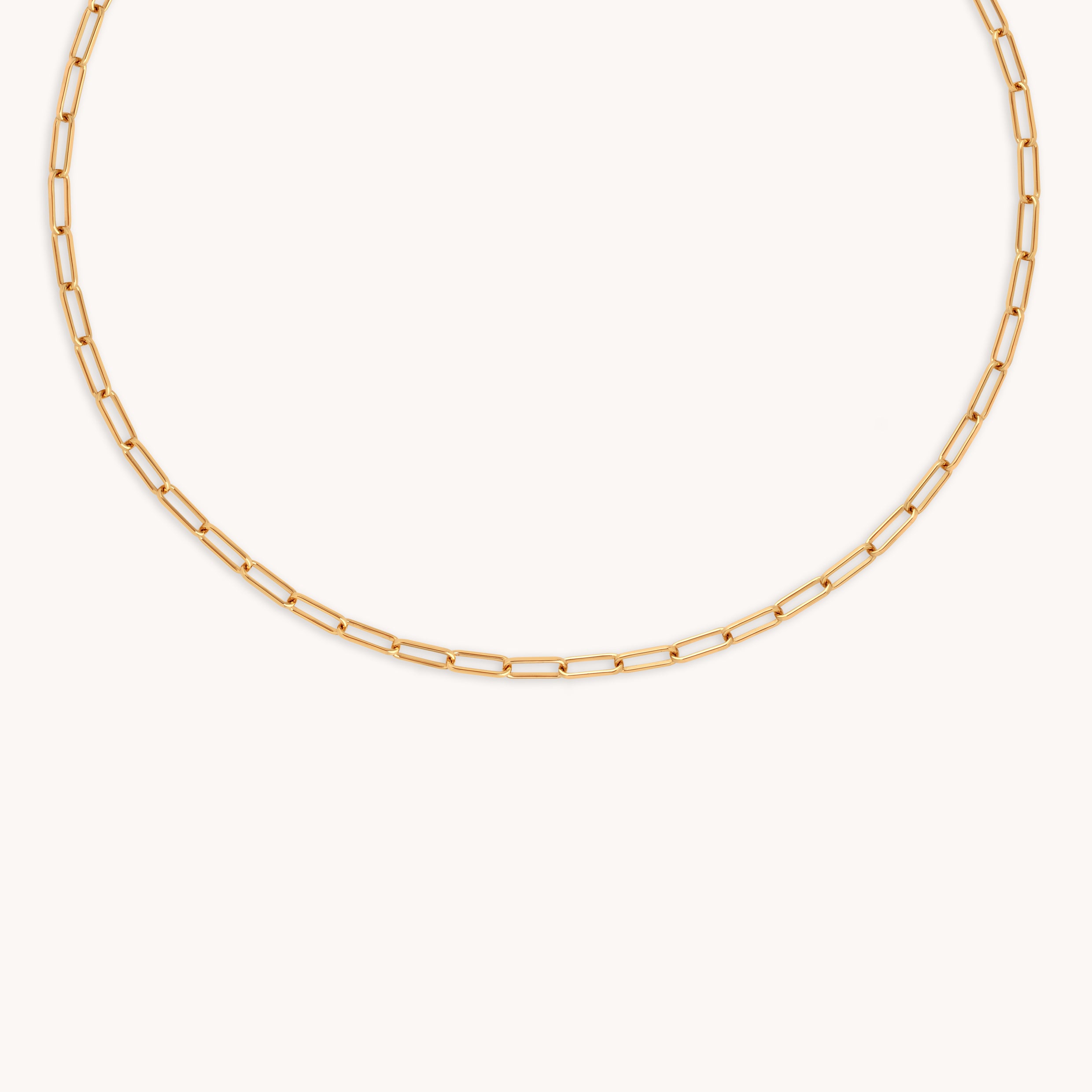 Bold Piccadilly Chain Necklace in Gold-Astrid &amp; Miyu