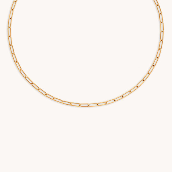 Bold Piccadilly Chain Necklace in Gold-Astrid &amp; Miyu