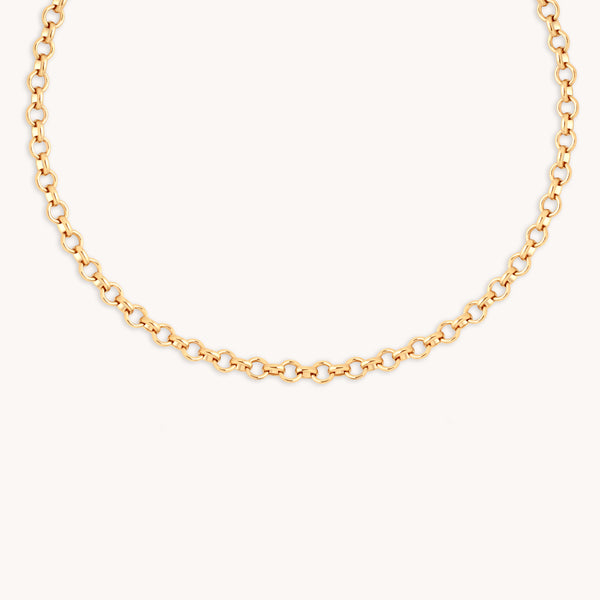 Bold Chelsea Chain Necklace in Gold-Astrid &amp; Miyu