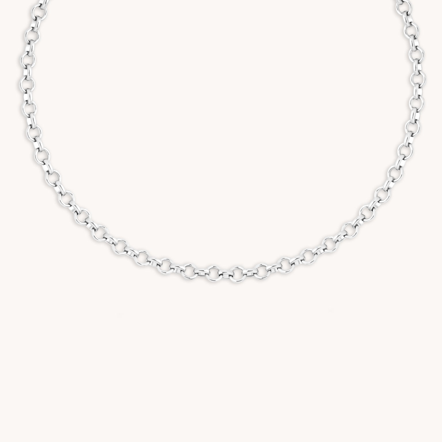 Bold Chelsea Chian Necklace in Silver-Astrid &amp; Miyu