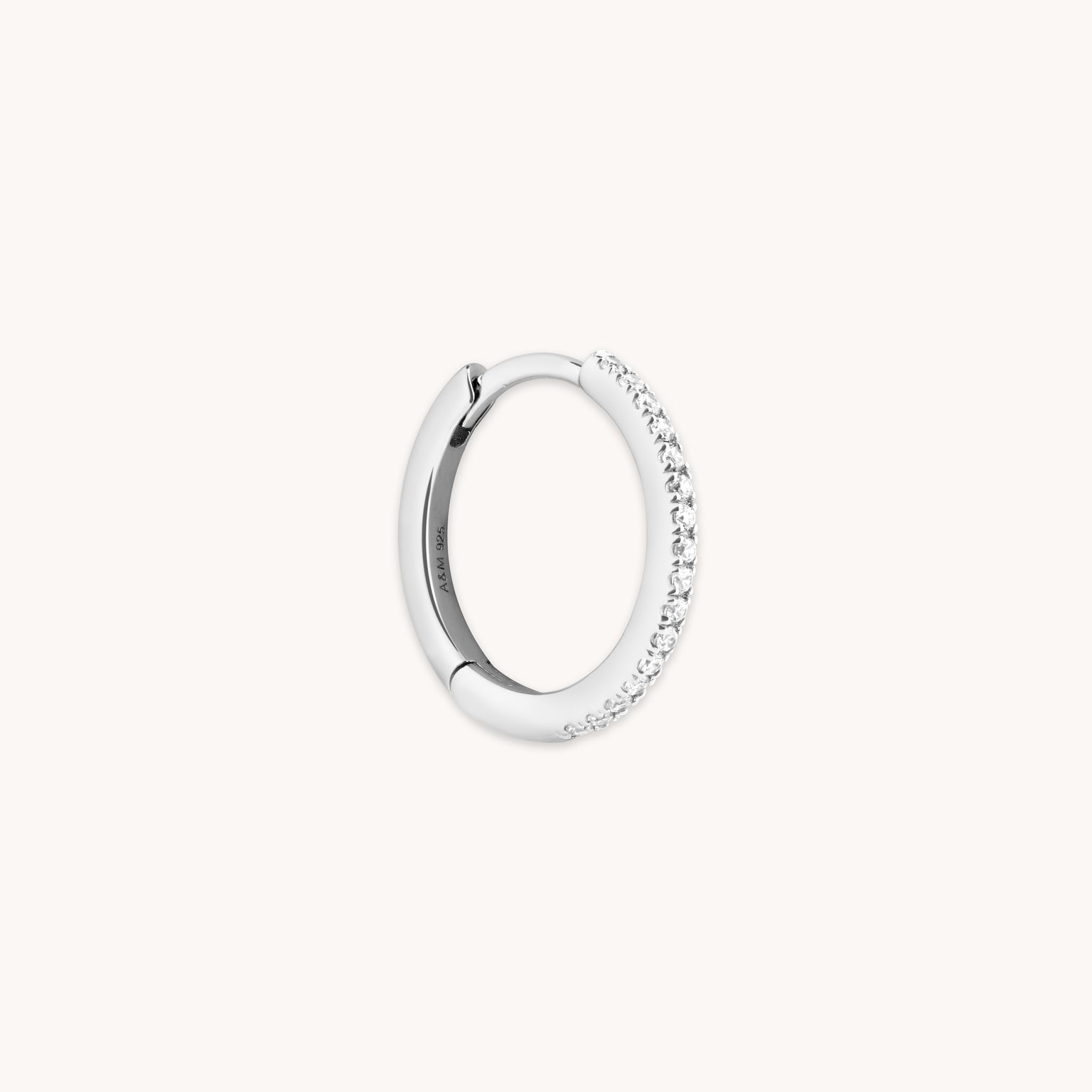 Jewelled Hoop in Silver-Astrid &amp; Miyu