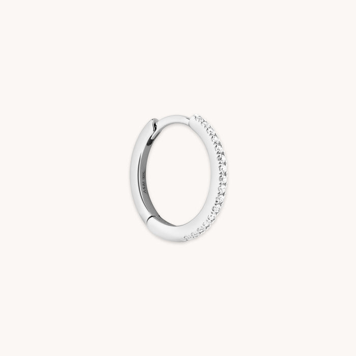 Jewelled Hoop in Silver-Astrid &amp; Miyu