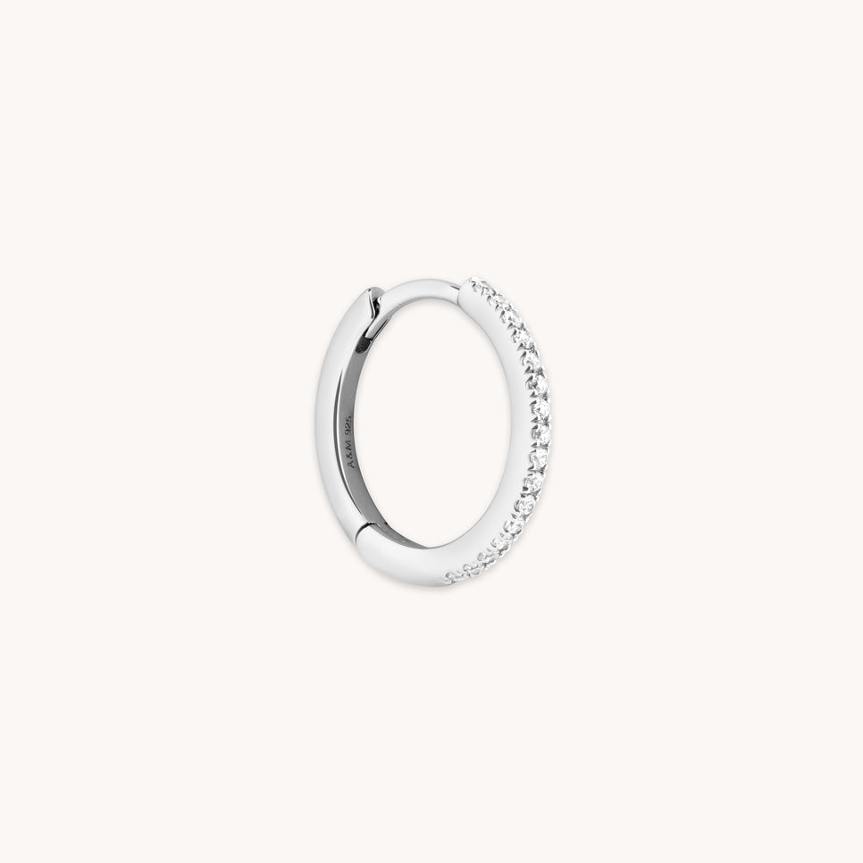 Jewelled Hoop in Silver-Astrid &amp; Miyu