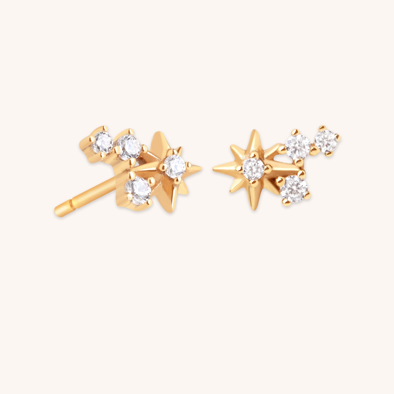 Star Trail Studs in Gold-Astrid &amp; Miyu